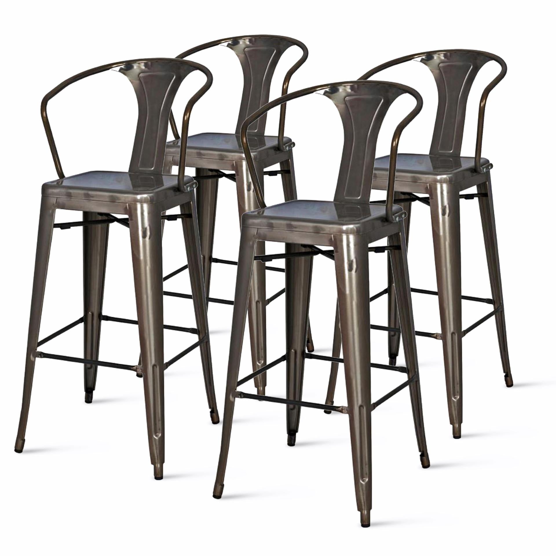 Metropolis Metal Bar Stool (Set of 4) - What A Room