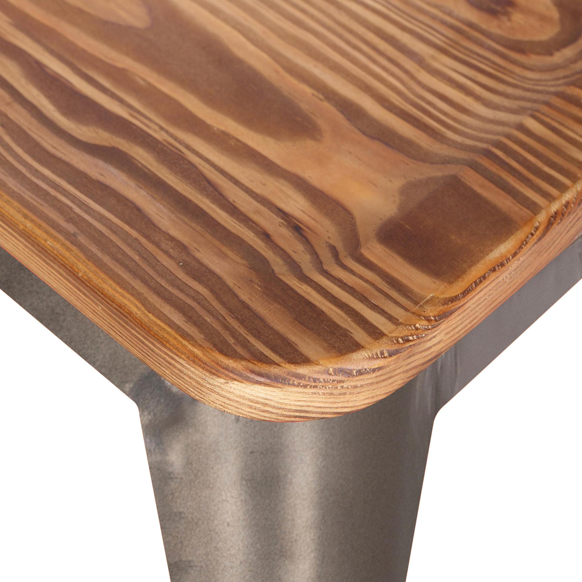 Metropolis Metal Bar Stool Wood Seat (Set of 4) - What A Room