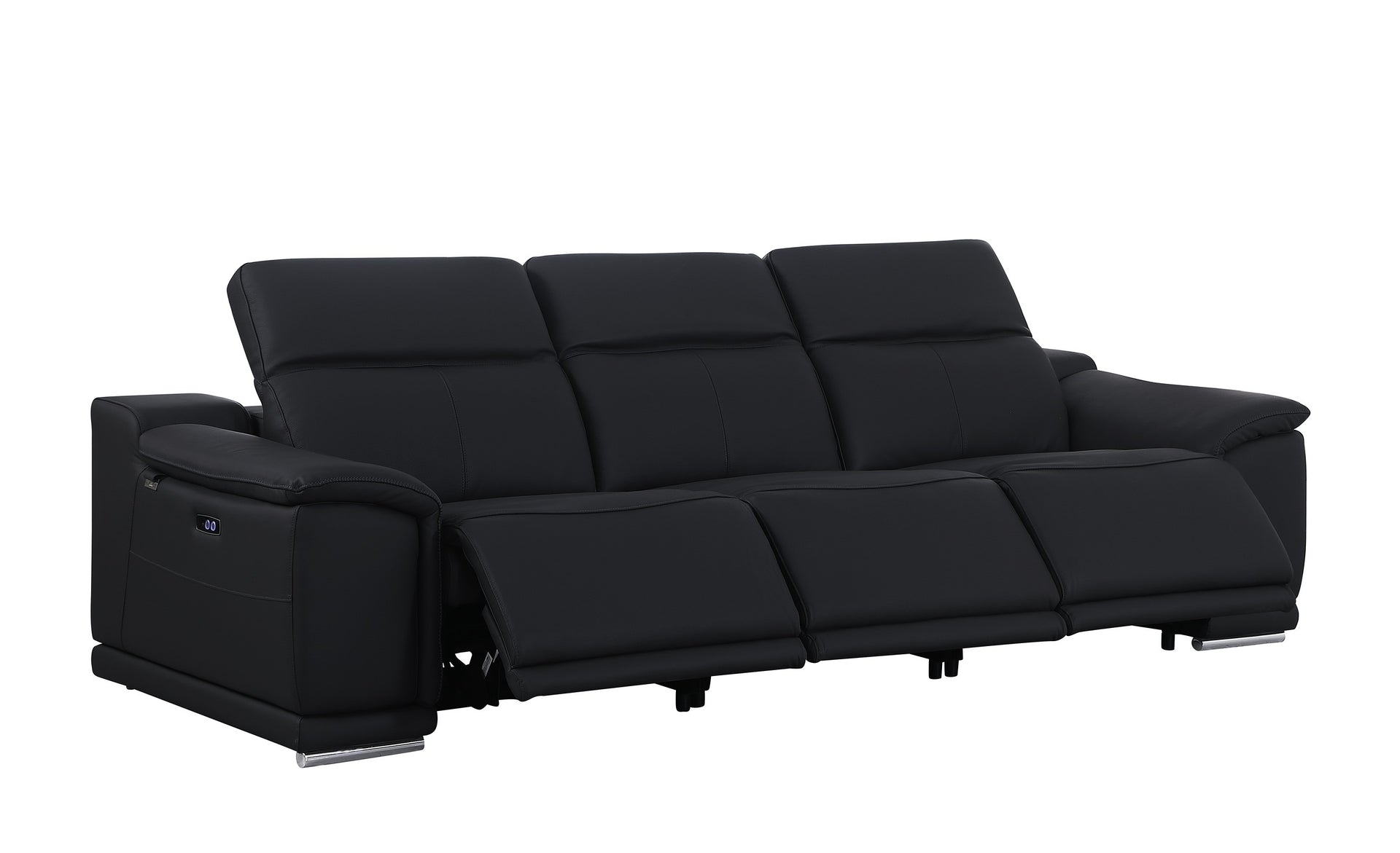 9762 DivanItalia Modular Power Reclining Sofa Top Grain Italian Leather Sets - What A Room