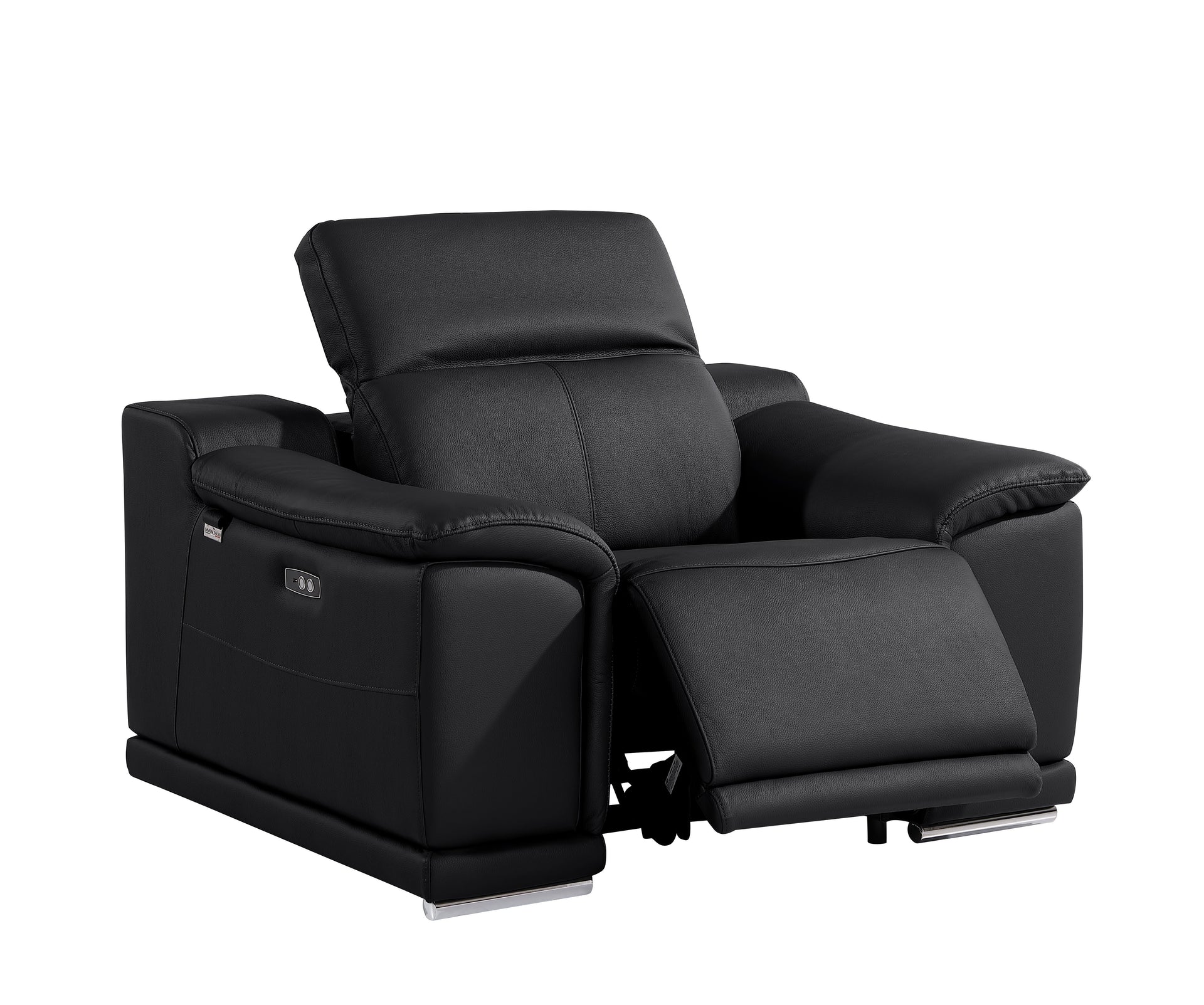 9762 DivanItalia Modular Power Reclining Sofa Top Grain Italian Leather Sets - What A Room