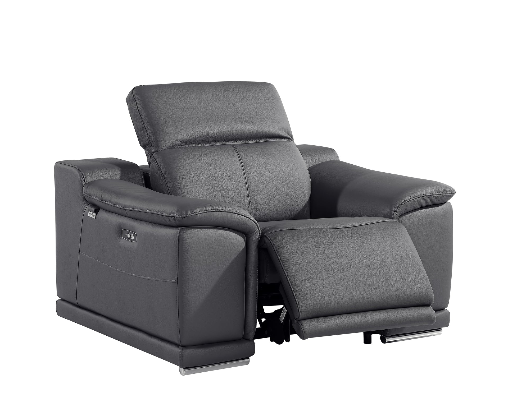 9762 DivanItalia Modular Power Reclining Sofa Top Grain Italian Leather Sets - What A Room