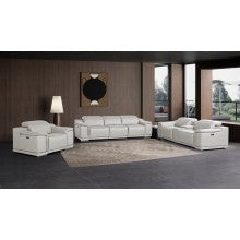 9762 DivanItalia Modular Power Reclining Sofa Top Grain Italian Leather Sets - What A Room