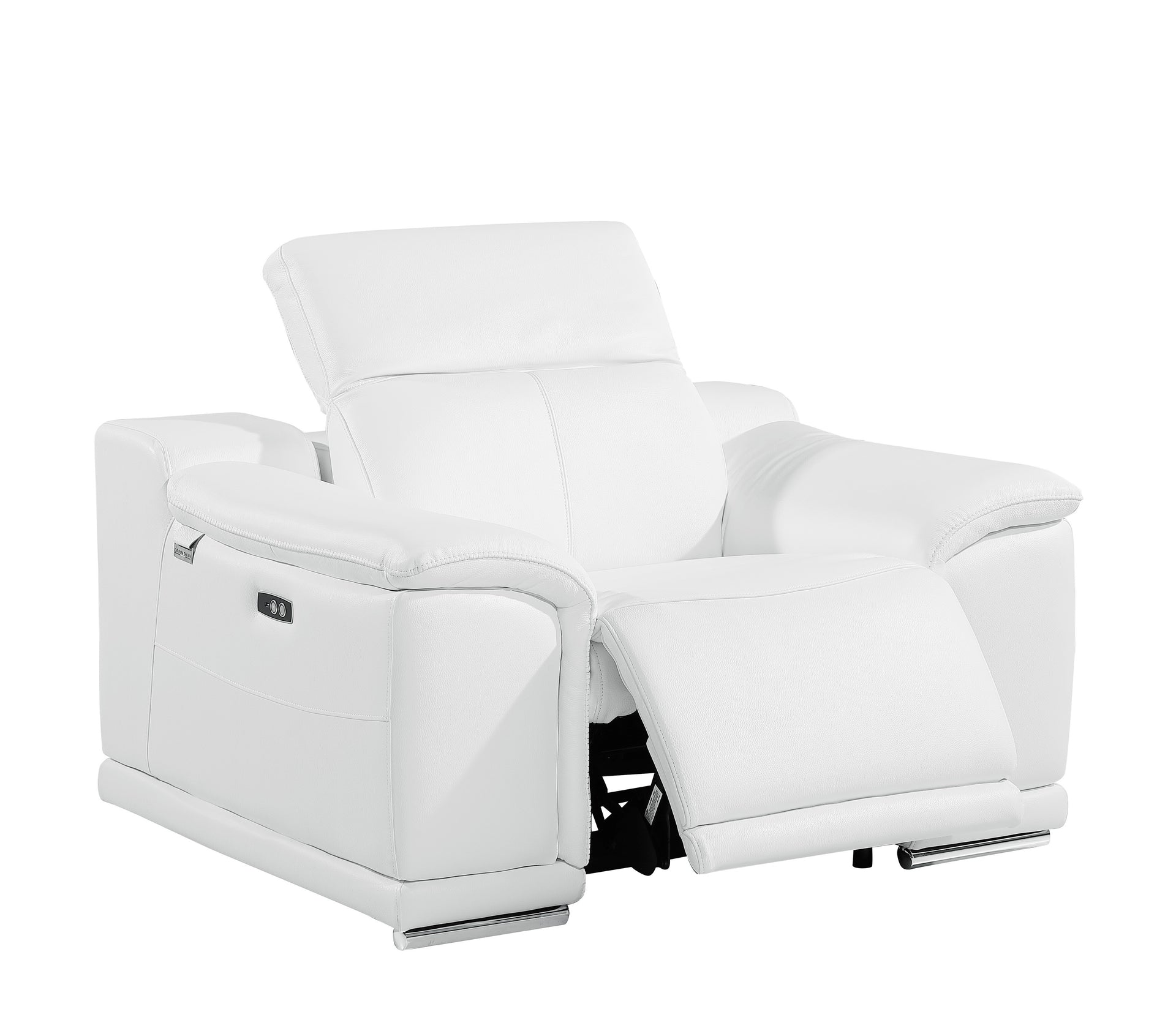 9762 DivanItalia Modular Power Reclining Sofa Top Grain Italian Leather Sets - What A Room