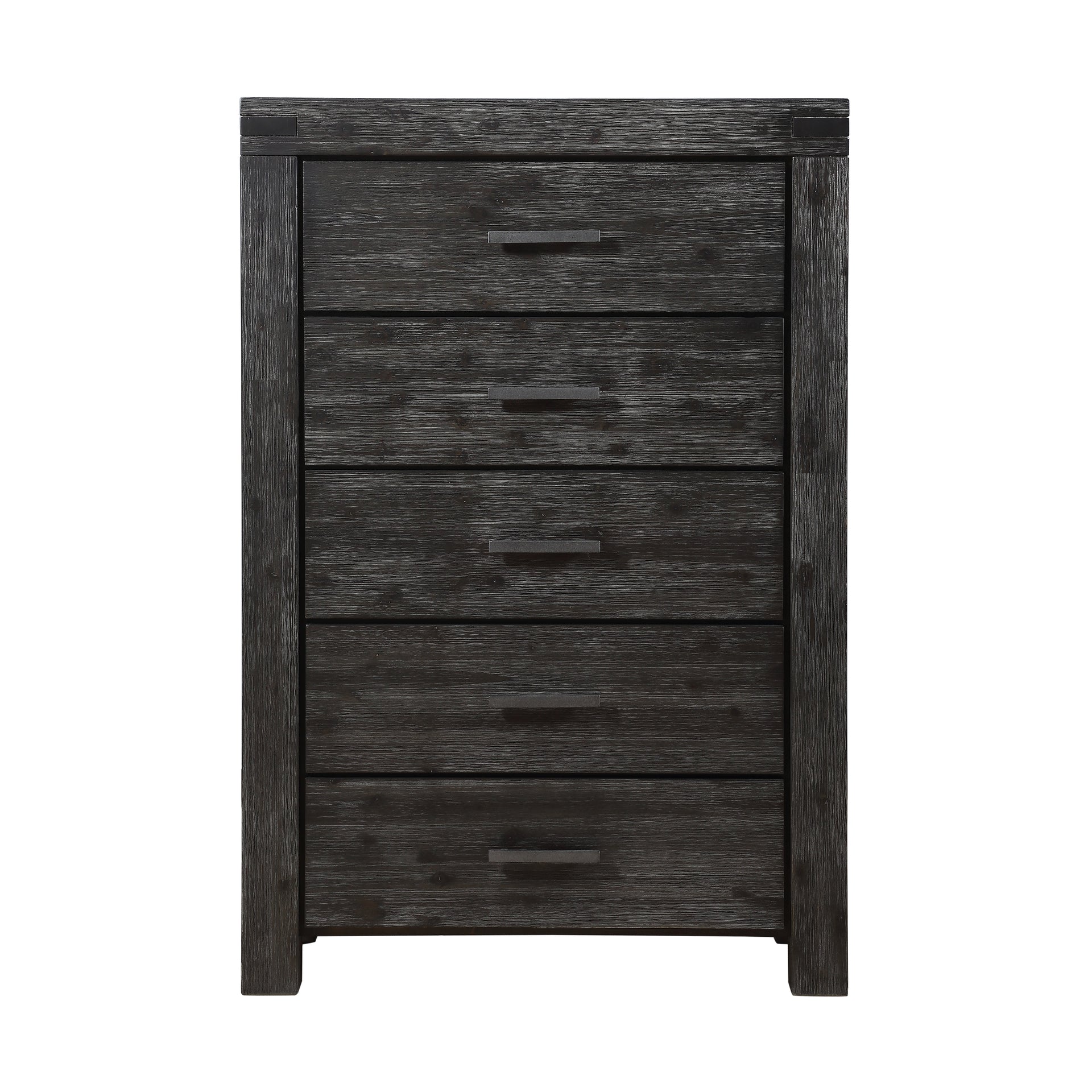 Meadow Five Drawer Solid Wood Chest in Graphite - What A Room
