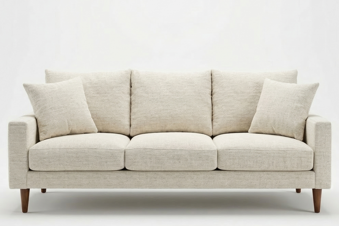 Clearance Alex Sofa in Bradley Cream from What a Room, ready to ship