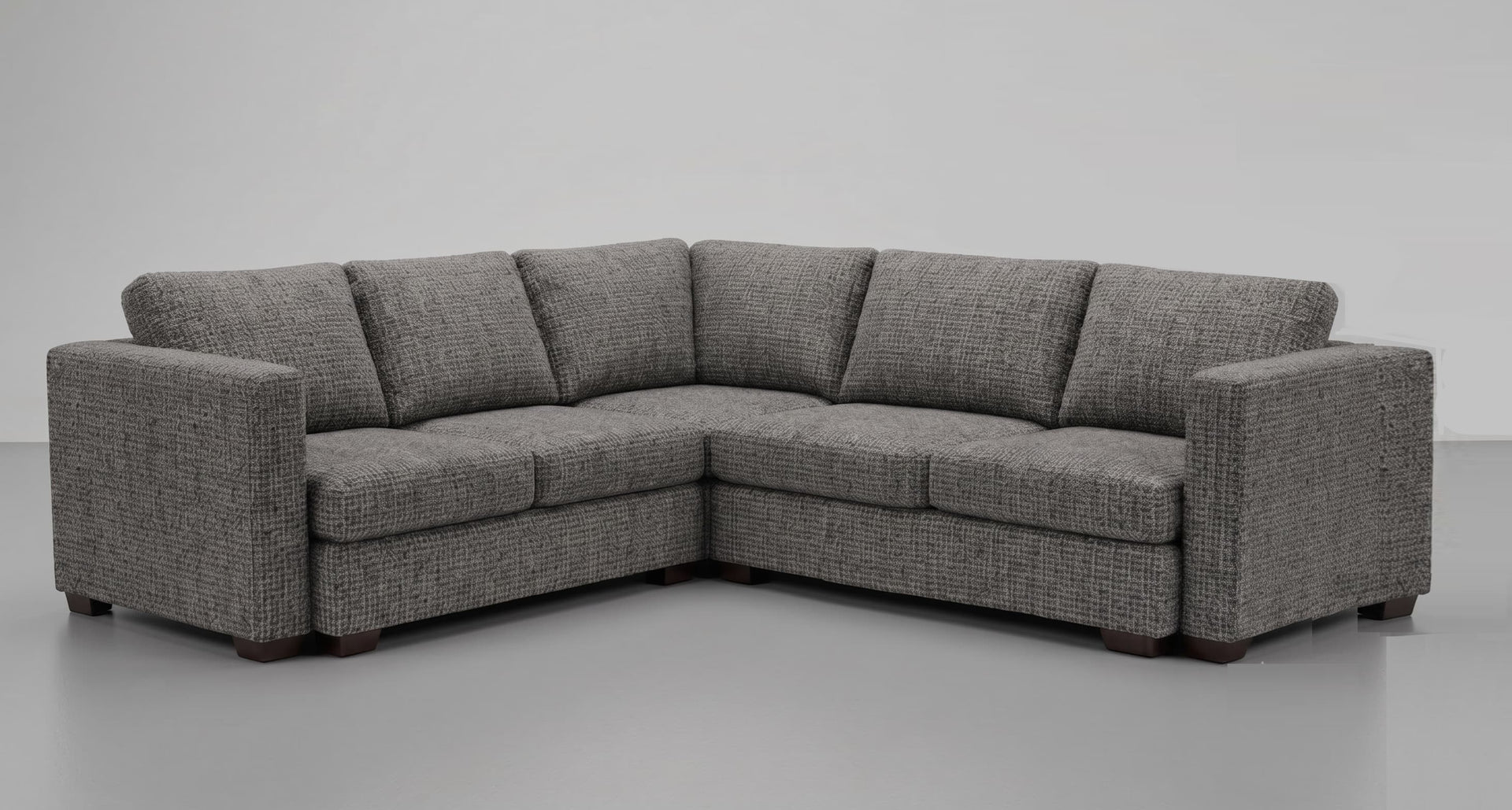 Cradle Clearance L Sectional in Bradley Pewter