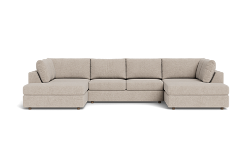 Daphne U Double Bumper Sectional - What A Room