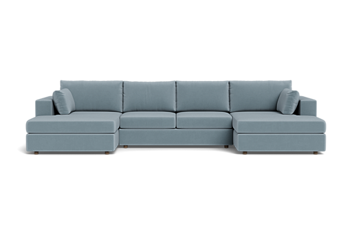 Daphne Double Chaise Sectional Sofa - What A Room