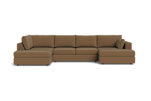 Daphne U Sectional with Bumper & Chaise - What A Room