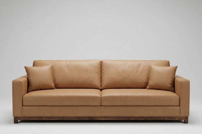 Clearance Jasper Sofa in Genuine Leather from What A Room
