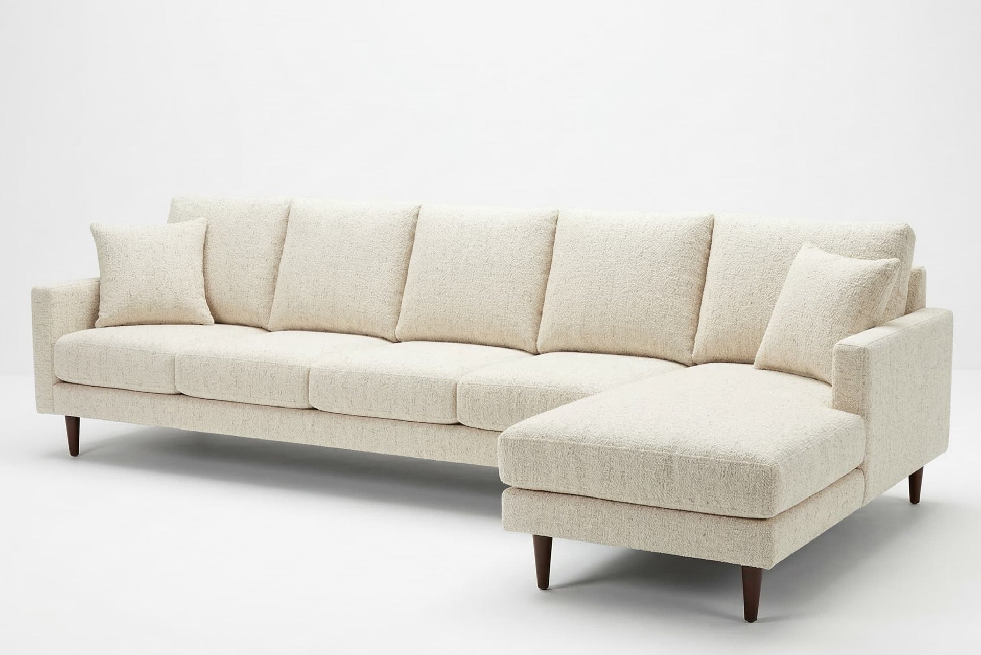 Clearance Jasper L Sofa Chaise in Phat Cream at What a Room.