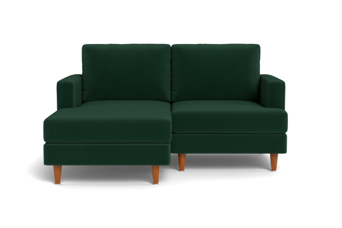 Milton Loveseat with Chaise in Bella Hunter