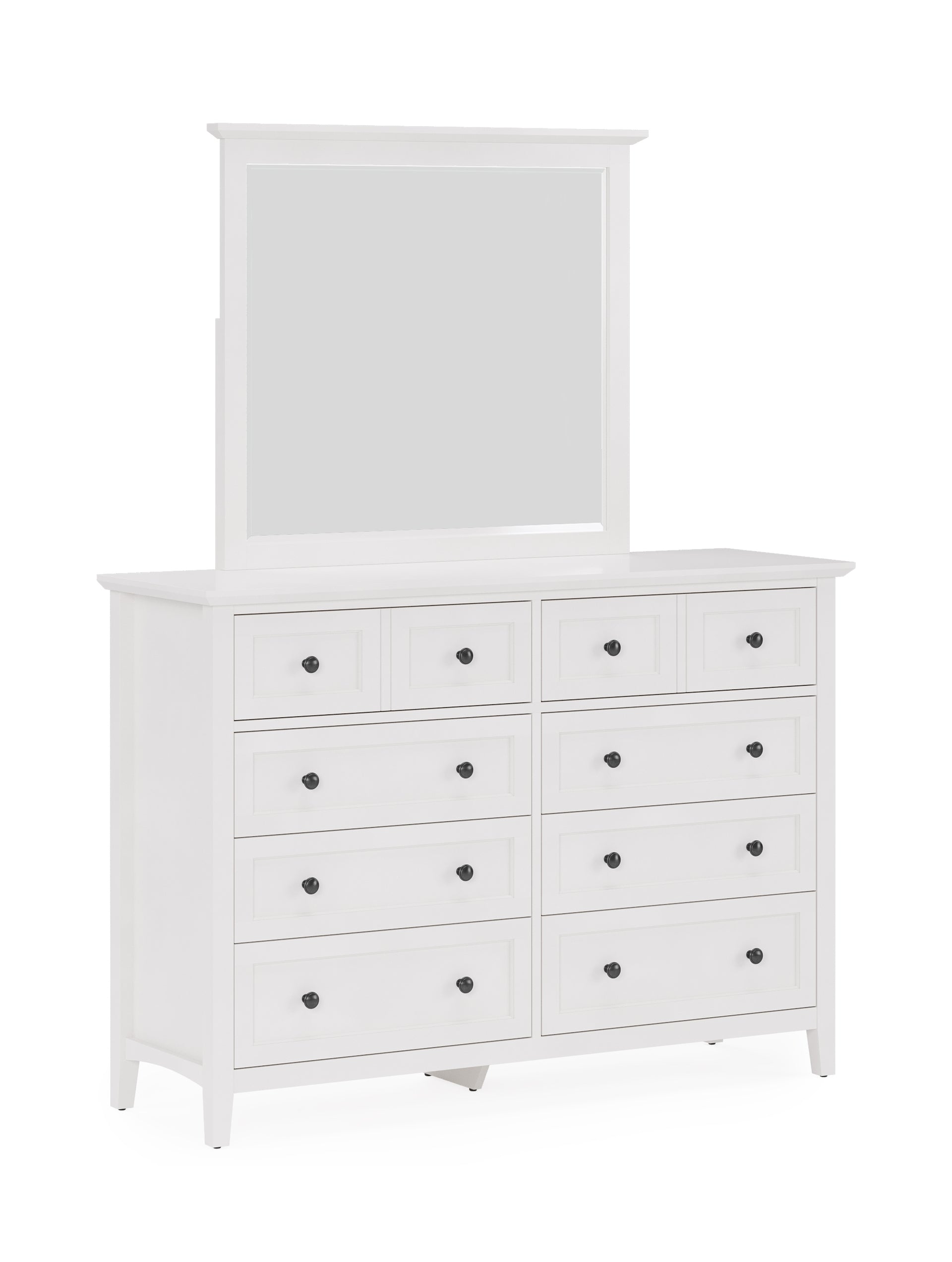 Grace Wall or Dresser Mirror in Snowfall White - What A Room