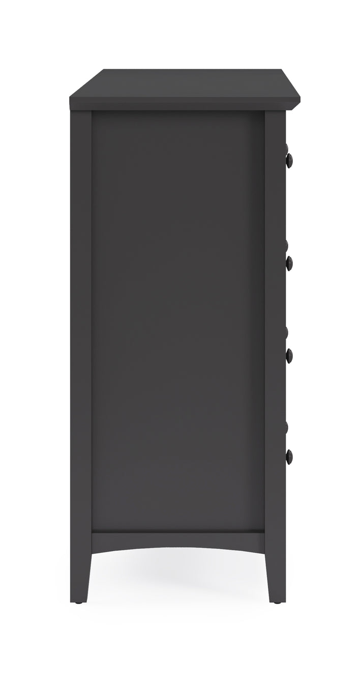 Grace Eight Drawer Dresser in Raven Black - What A Room