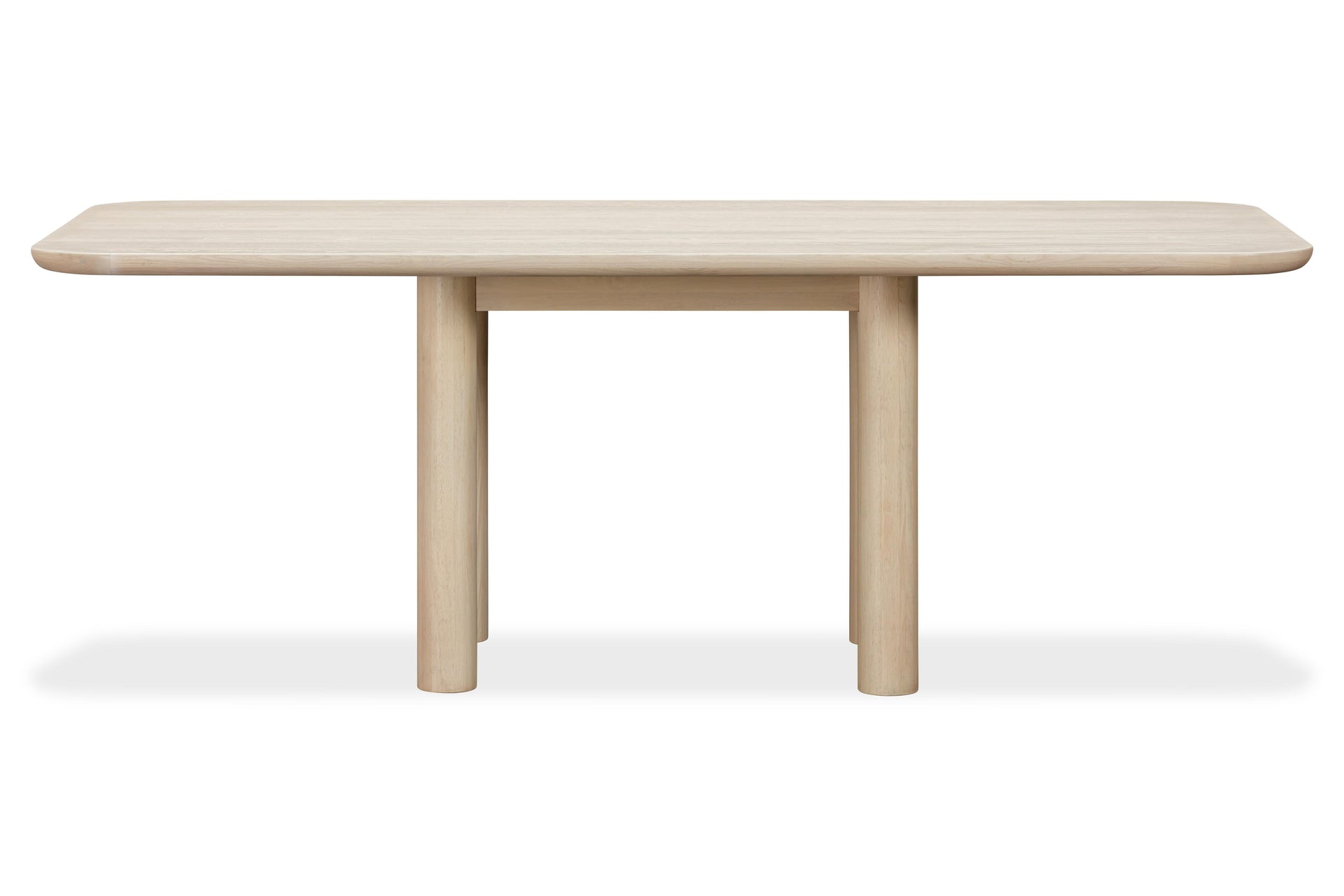 Liv Ash Wood Rectangular Dining Table in White Sand - What A Room