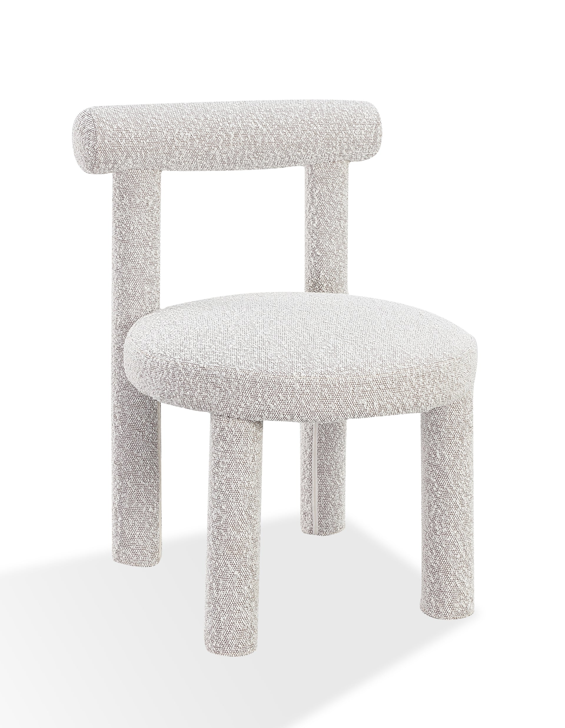 Addison Modern Dining Chair in Cotton Ball Boucle (Set of 2) - What A Room
