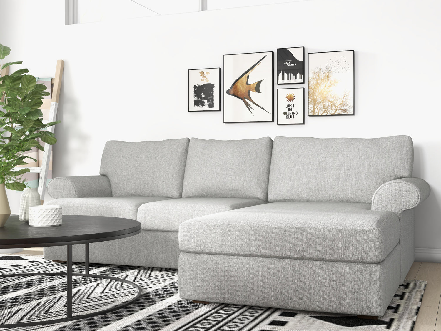 Anna Custom Sofa with Chaise - What A Room