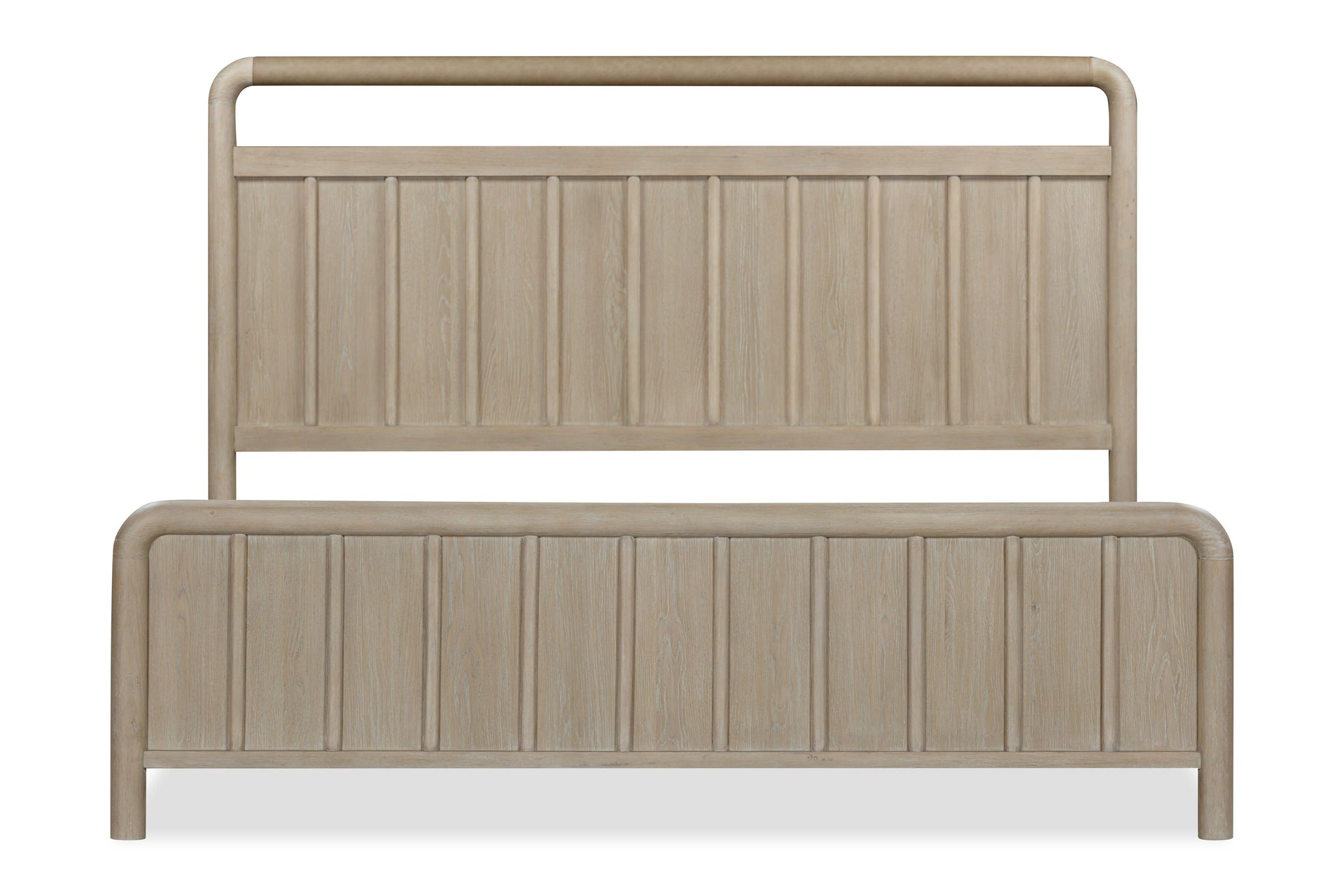 Camden Shiplap Oak Wood Platform Bed in Chai - What A Room