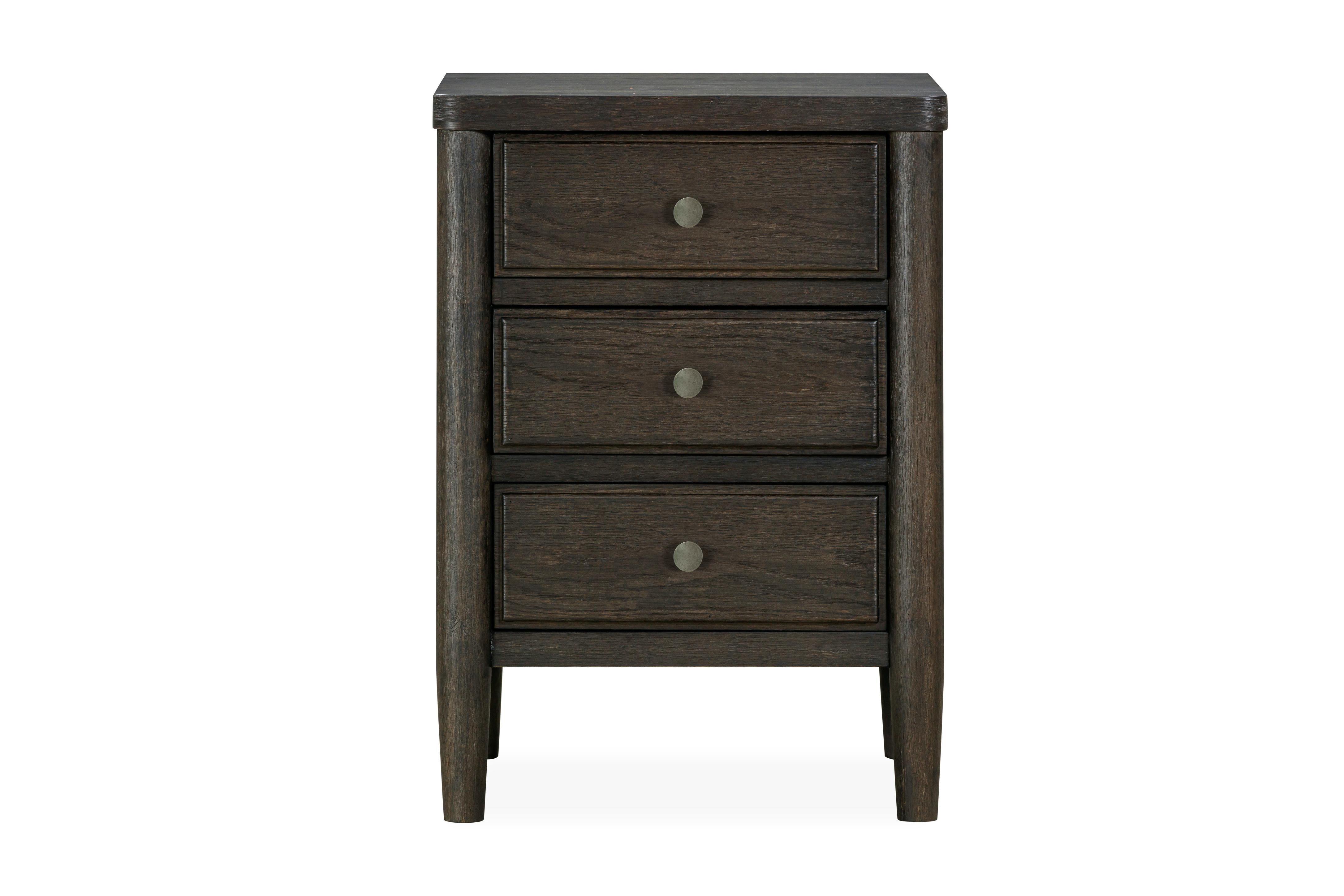 Rockport Three Drawer Small Nightstand in Yin - What A Room