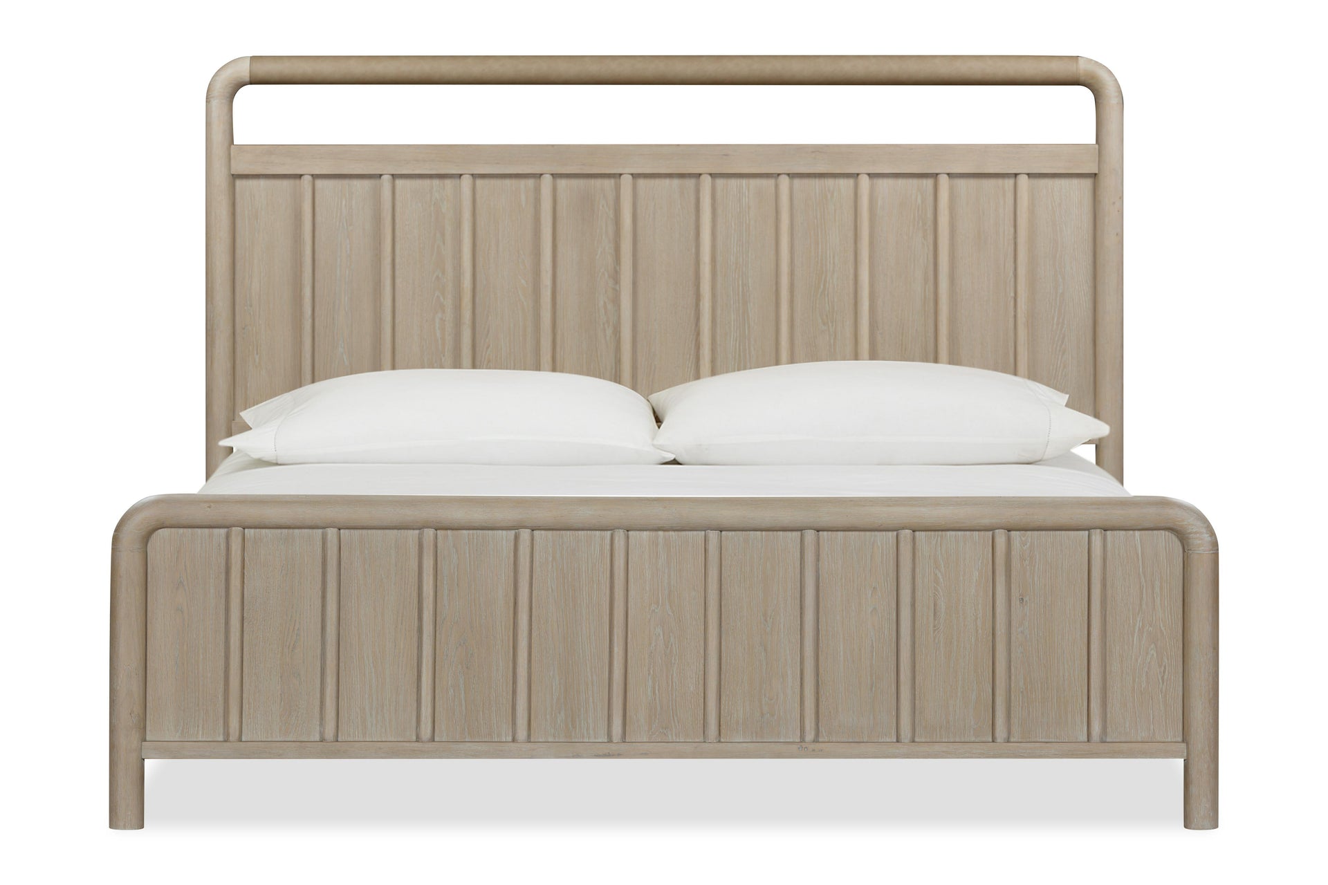 Camden Shiplap Oak Wood Platform Bed in Chai - What A Room