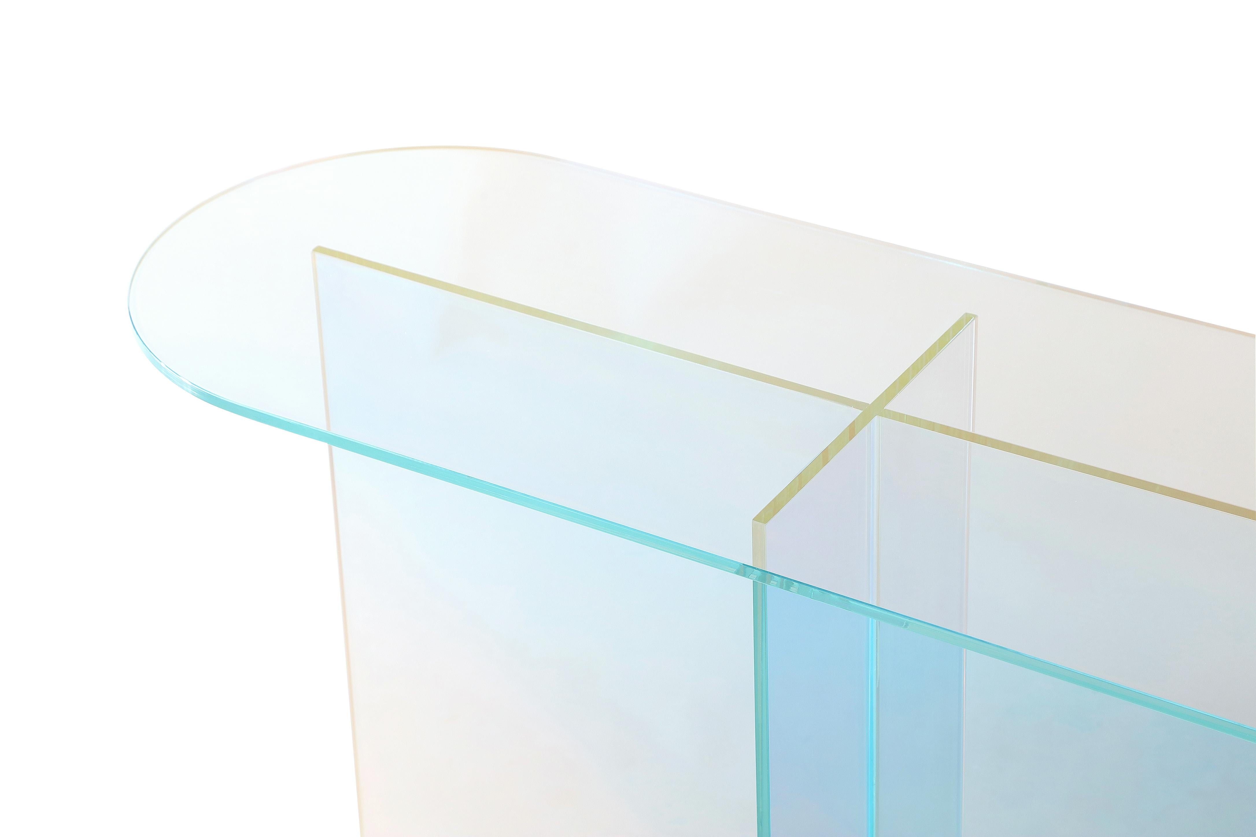 Fomo Console Table in Iridescent Glass - What A Room