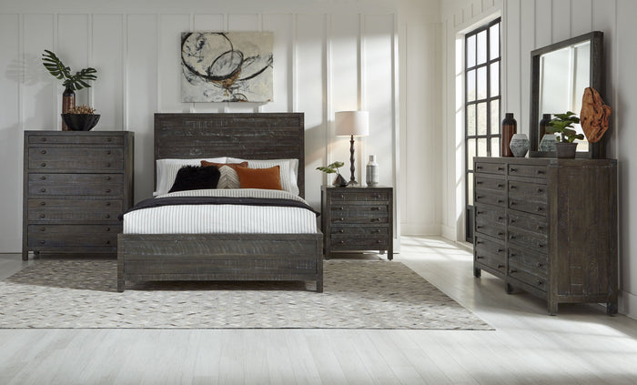 Townsend Solid Wood Eight Drawer Dresser in Gunmetal - What A Room