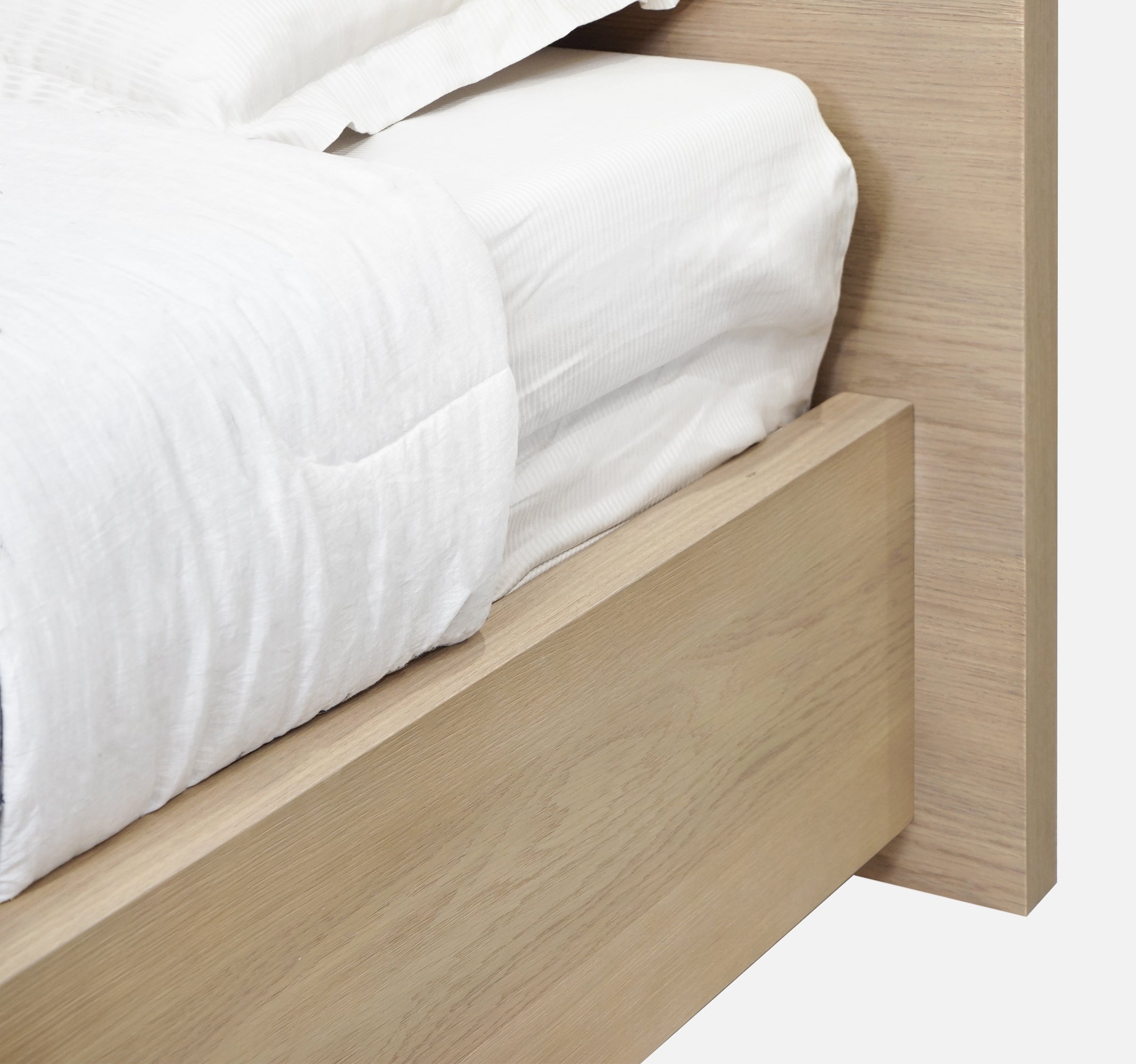 One Coastal Modern Platform Bed in Bisque - What A Room