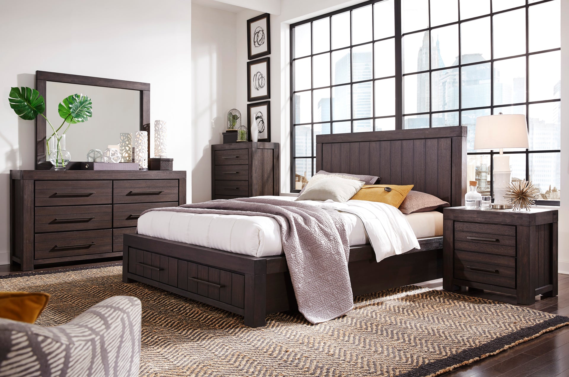 Heath Five Drawer Chest in Basalt Grey - What A Room