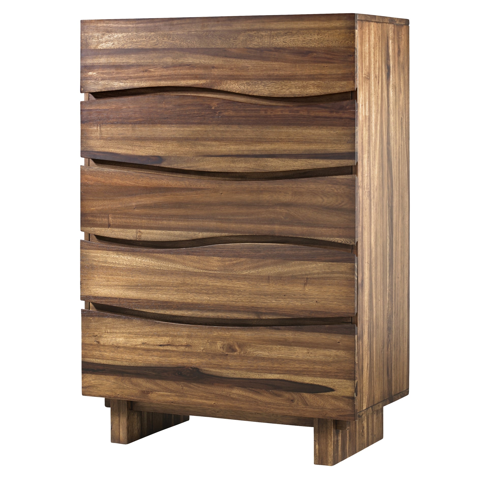 Ocean Five Drawer Solid Wood Chest in Natural Sengon - What A Room