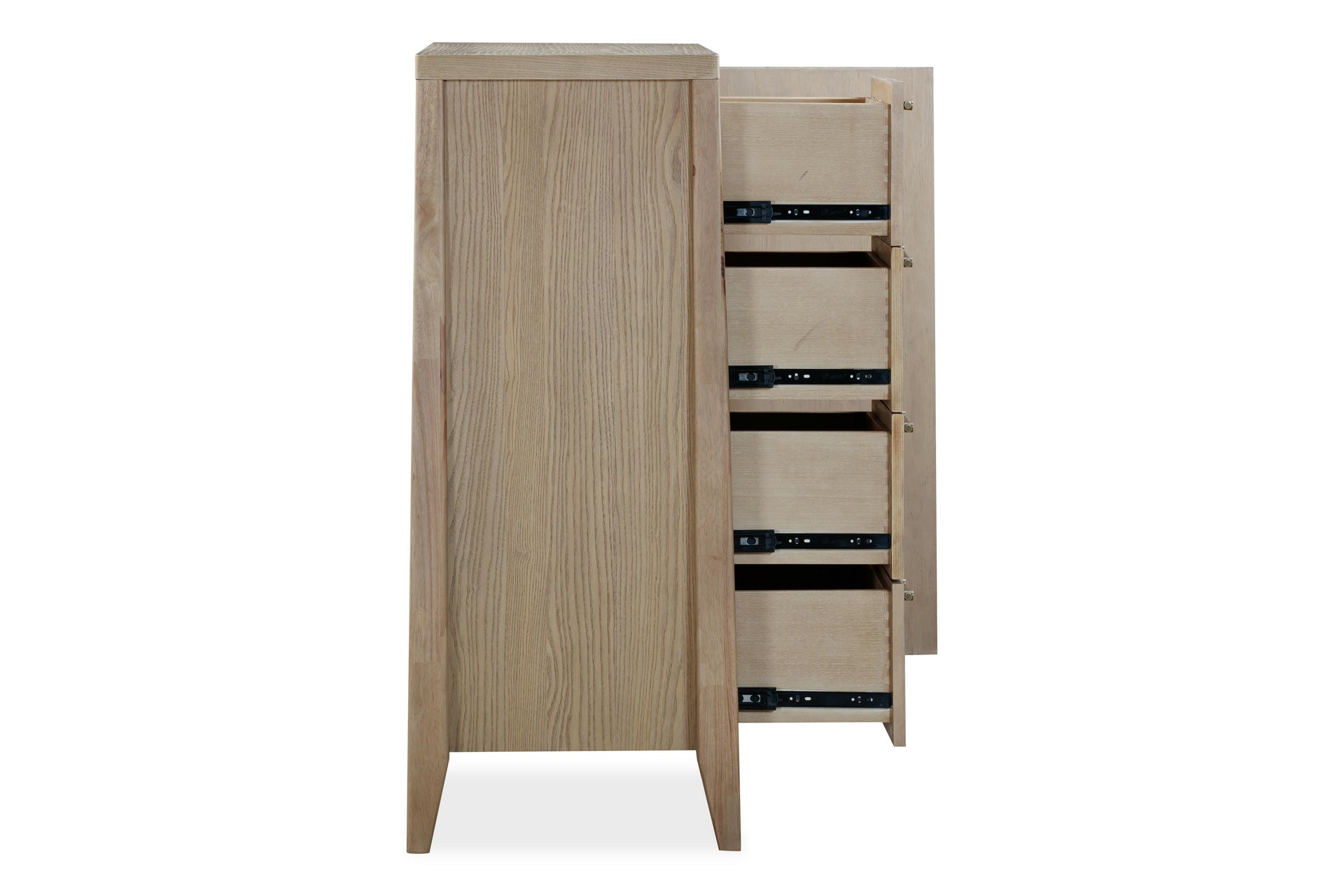 Sumire Four Drawer One Door Ash Wood Chest in Ginger - What A Room