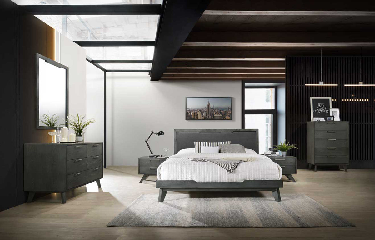 Nova Domus Soria Modern Grey Wash Bed - What A Room