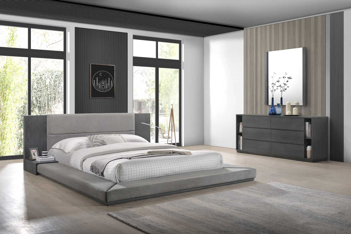 Nova Domus Jagger Modern Grey Bed - What A Room