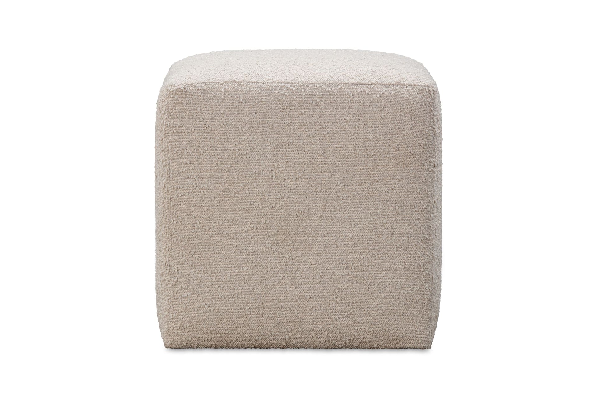 Liv Fully Upholstered Dining Ottoman in Brun Boucle - What A Room
