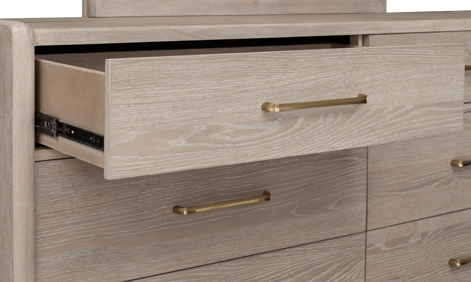 Gardenia Six Drawer Oak Wood Dresser in Chai - What A Room