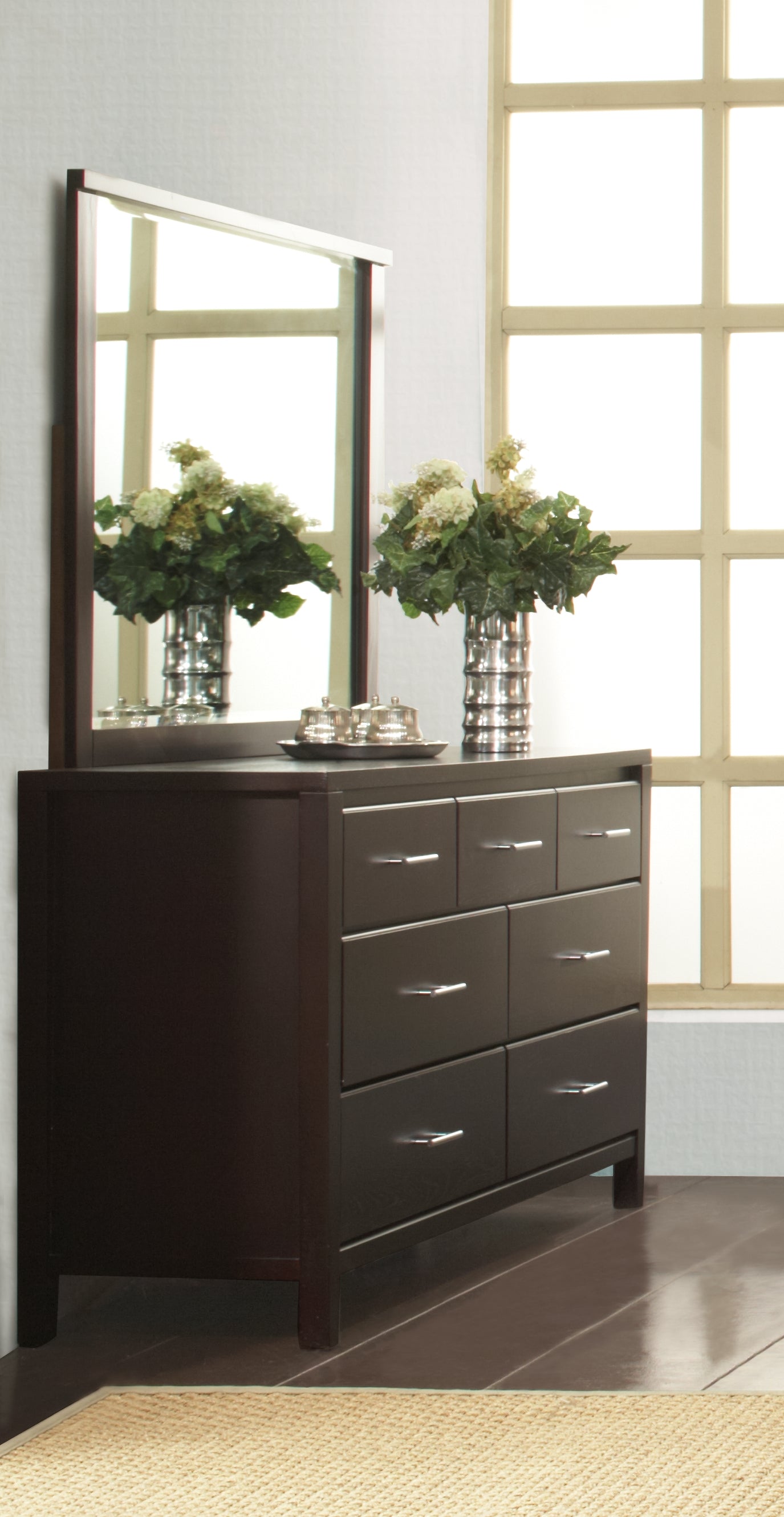 Nevis Seven Drawer Dresser in Espresso - What A Room