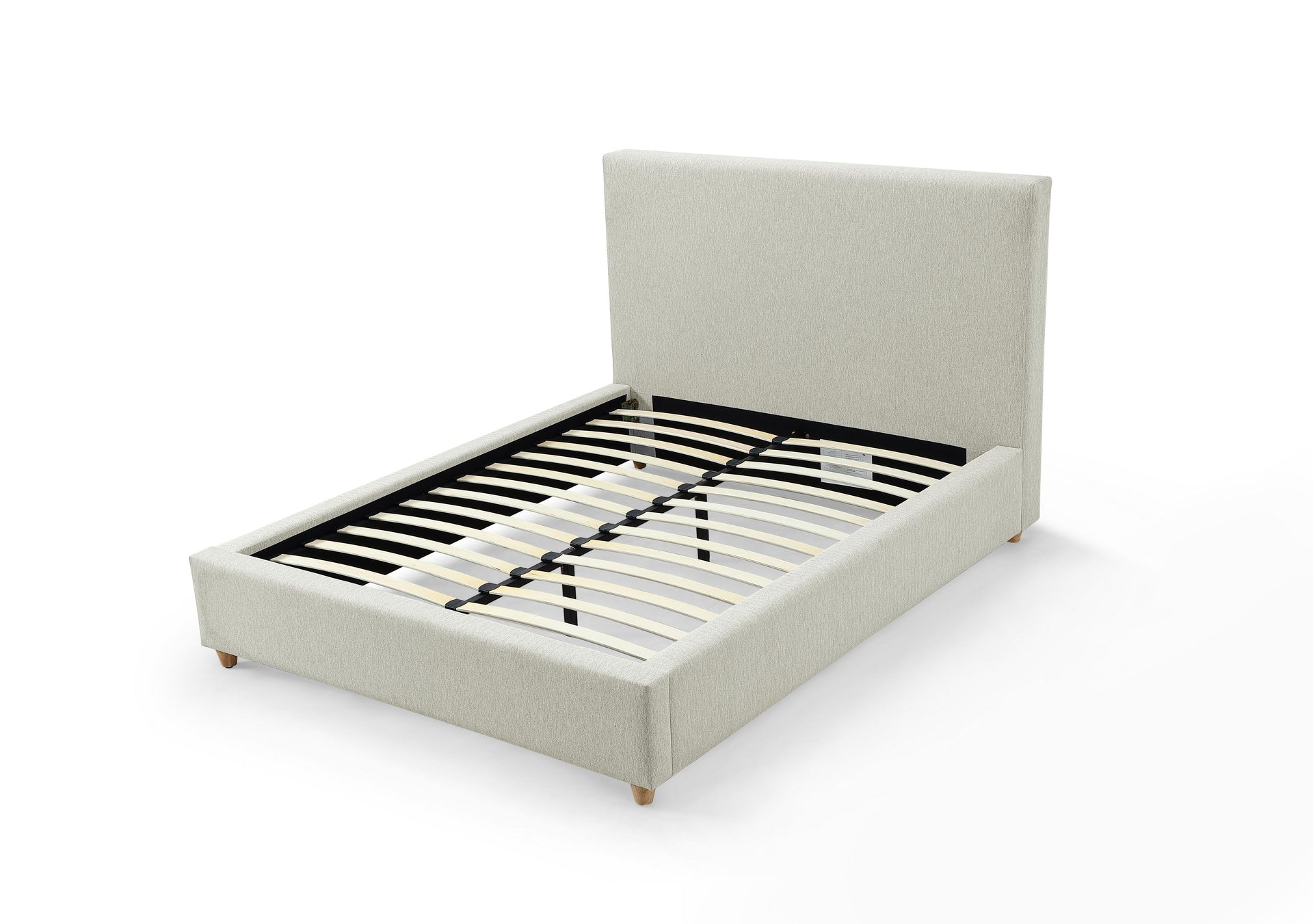 Olivia Upholstered Platform Bed in Ivory - What A Room