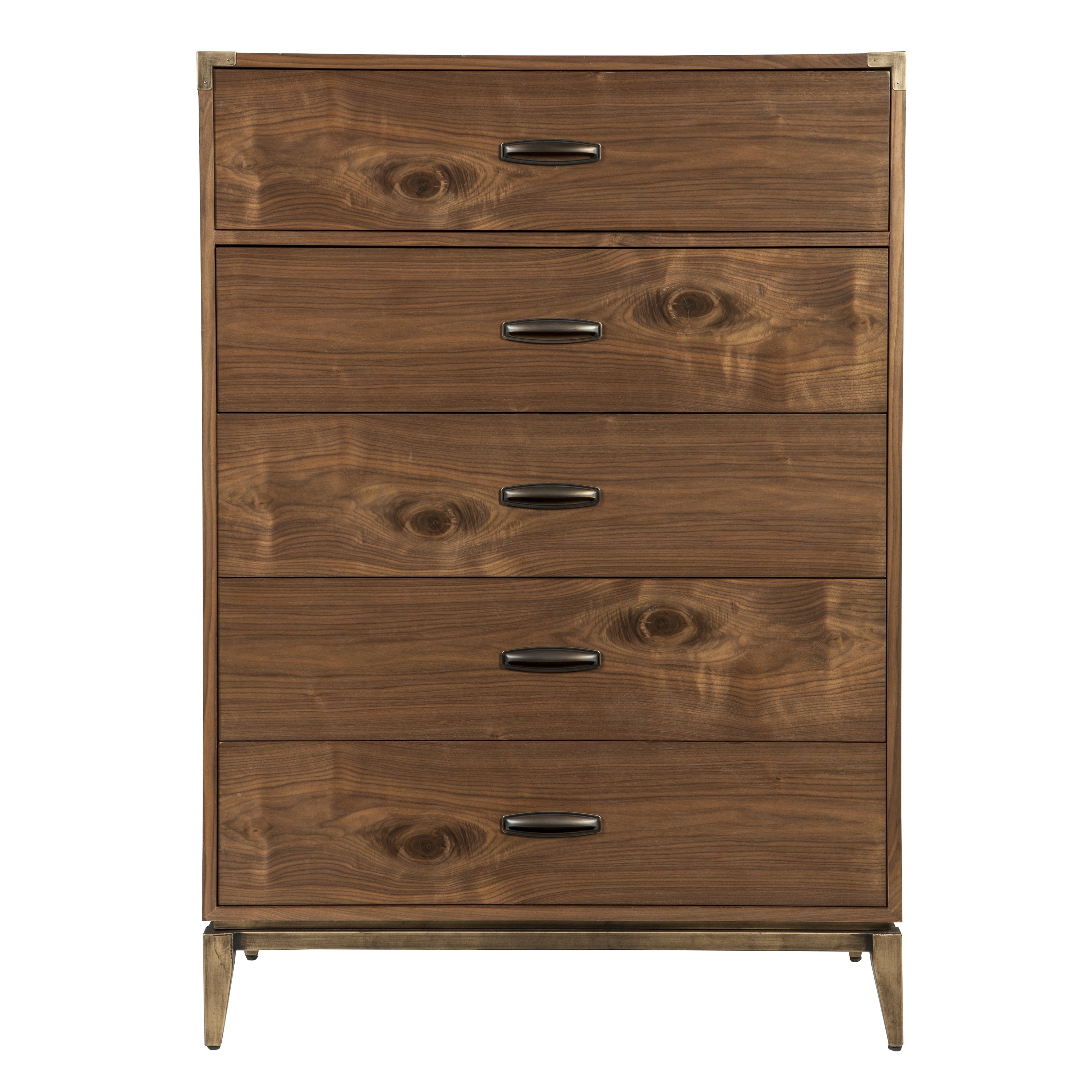 Adler Five Drawer Chest in Natural Walnut - What A Room