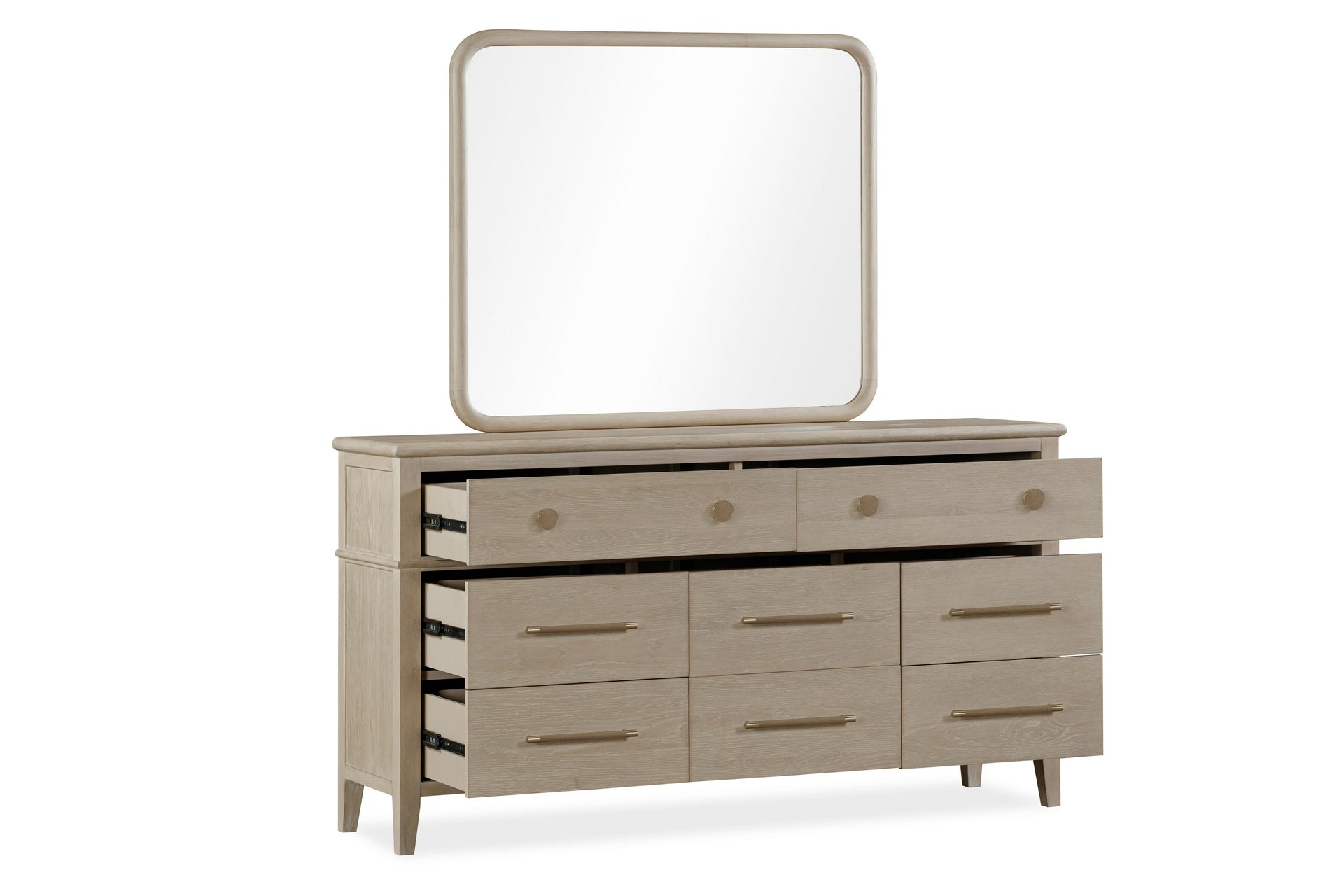 Camden Eight Drawer Oak Wood Dresser in Chai - What A Room