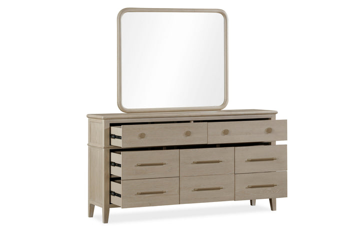 Camden Eight Drawer Oak Wood Dresser in Chai - What A Room