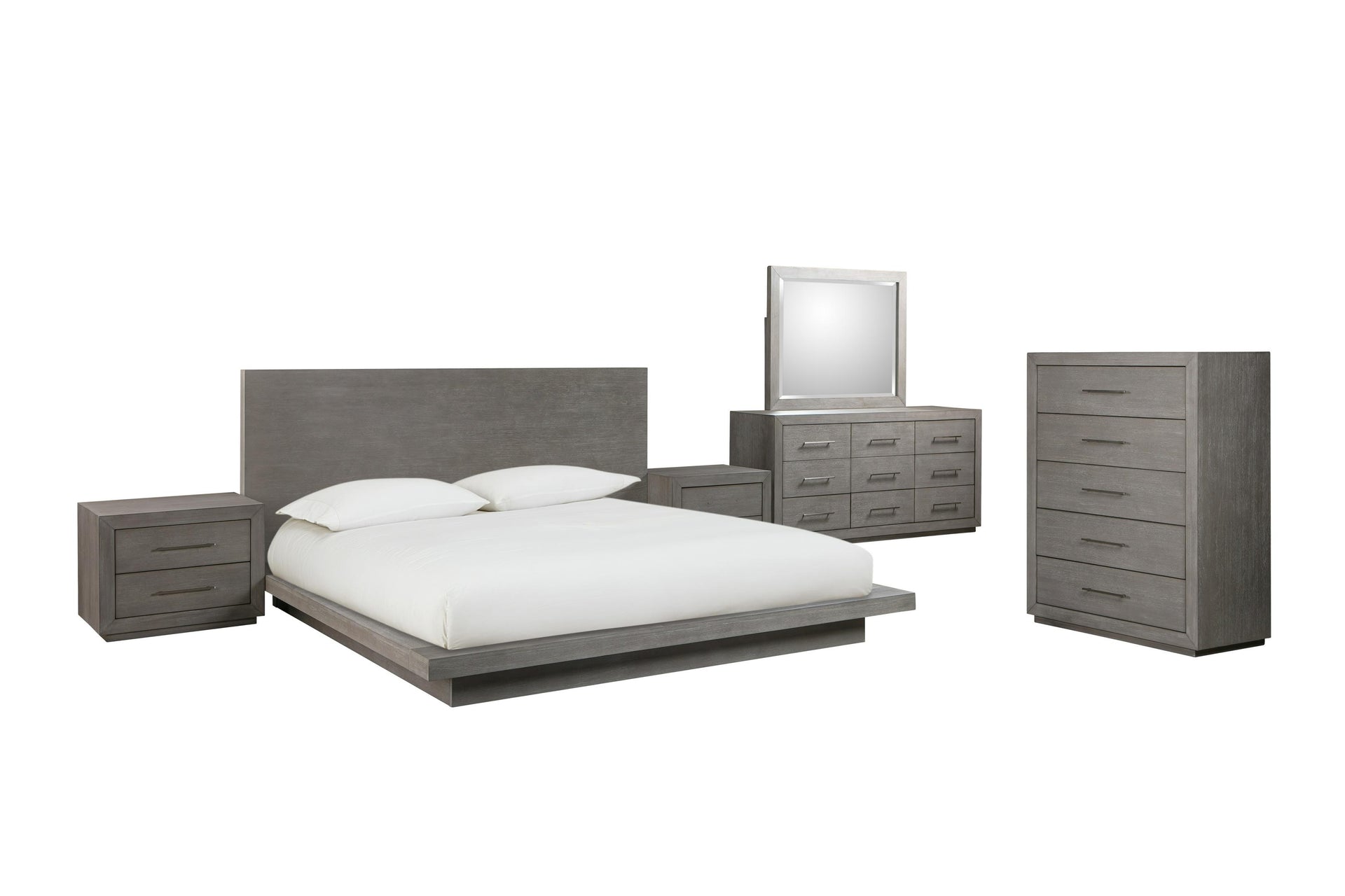 Melbourne Wood Platform Bed in Mineral - What A Room