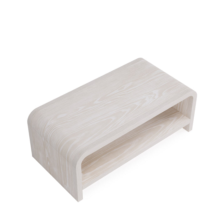 Drake Ash Wood Coffee Table in Sugar - What A Room