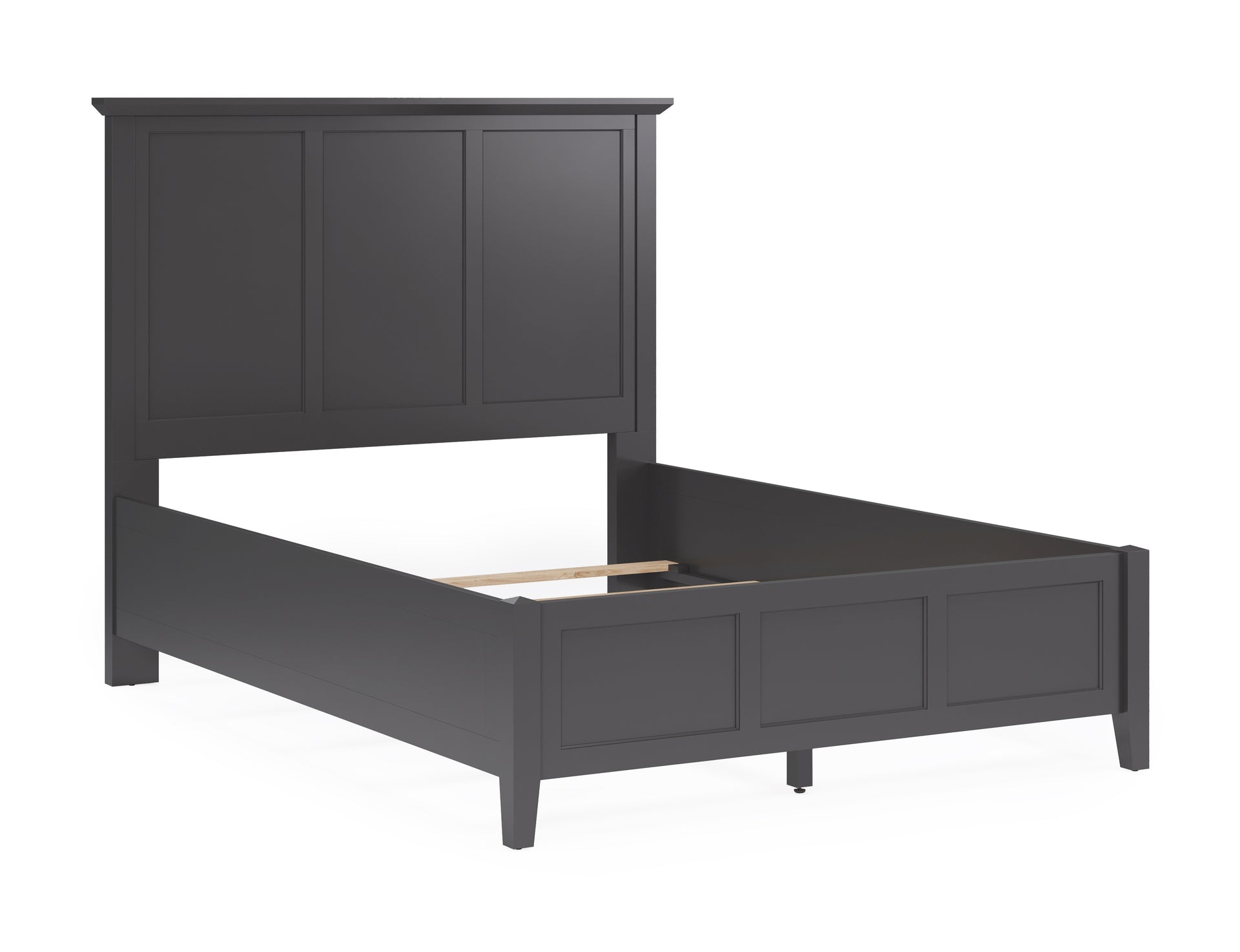 Grace Three Panel Bed in Raven Black - What A Room