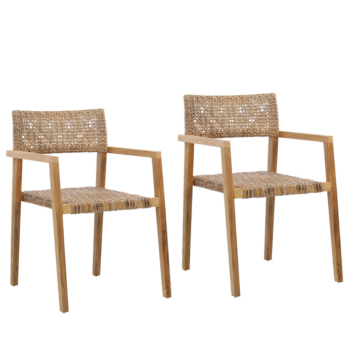 Deeta Outdoor Dining Chair Set of 2