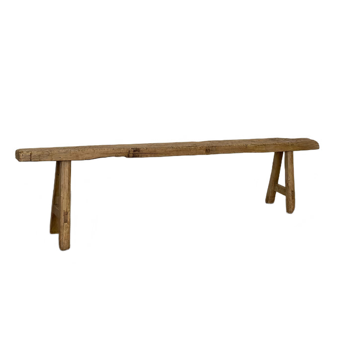 Vintage Country Elm Bench