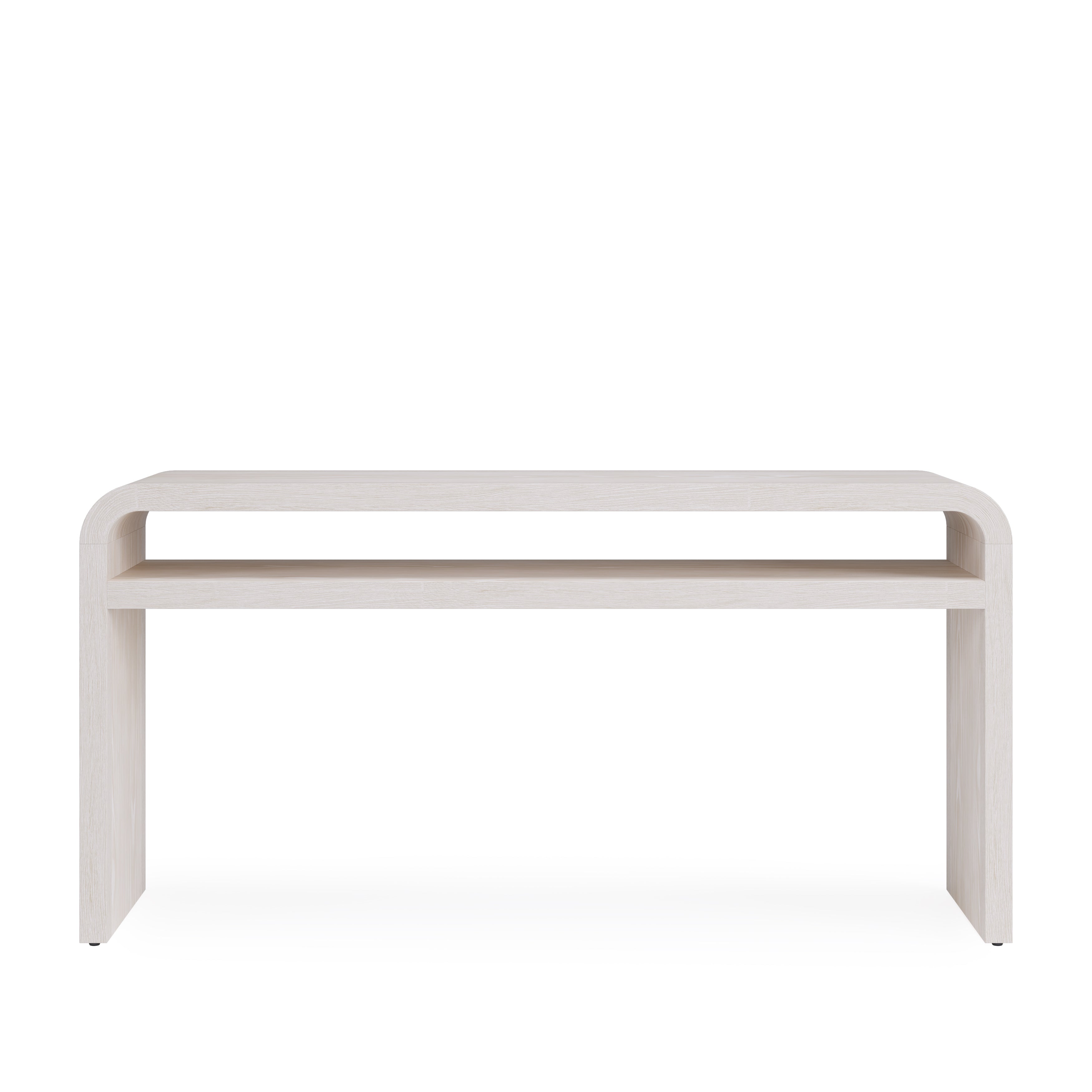Drake Ash Wood Console Table in Sugar - What A Room