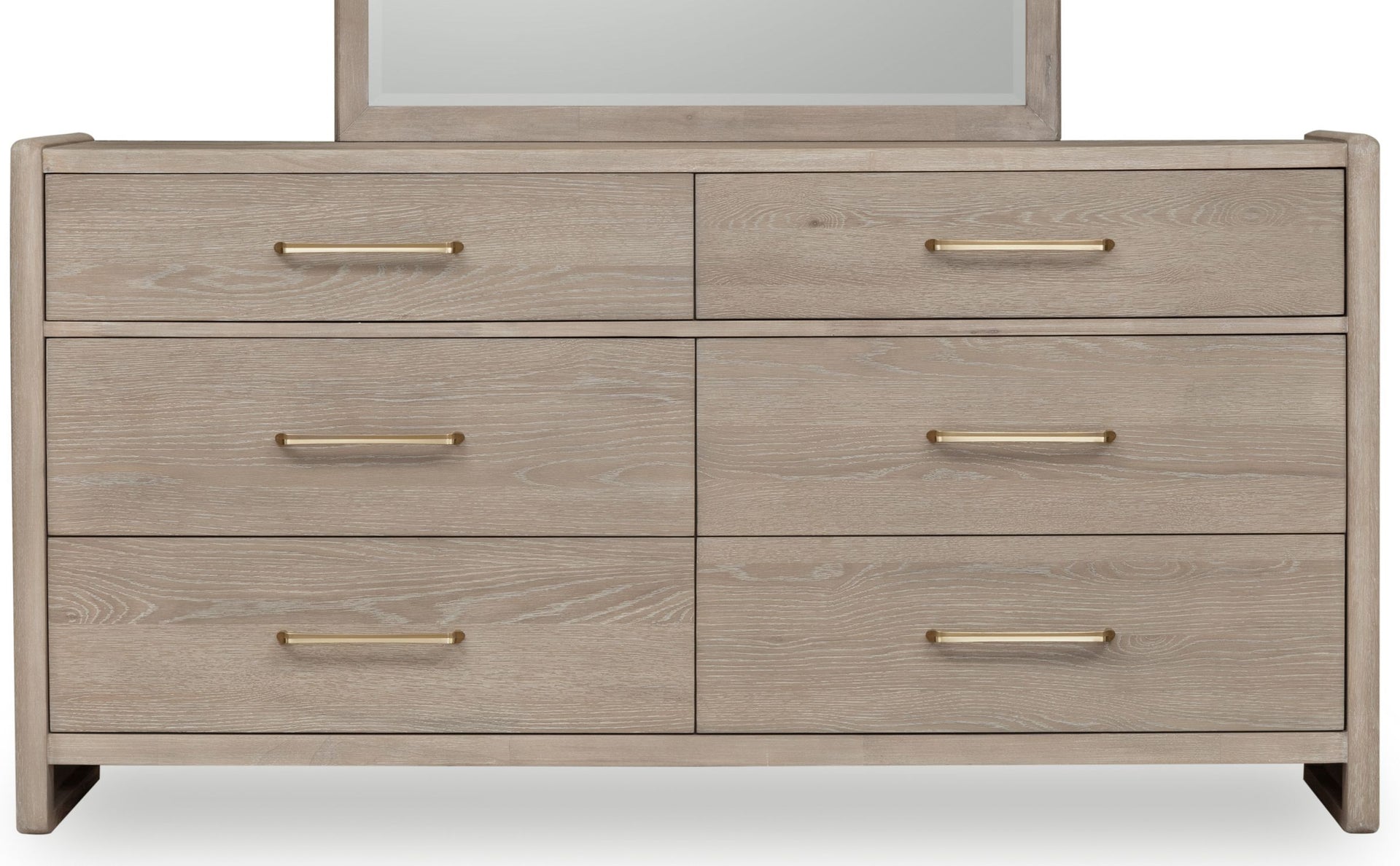 Gardenia Six Drawer Oak Wood Dresser in Chai - What A Room
