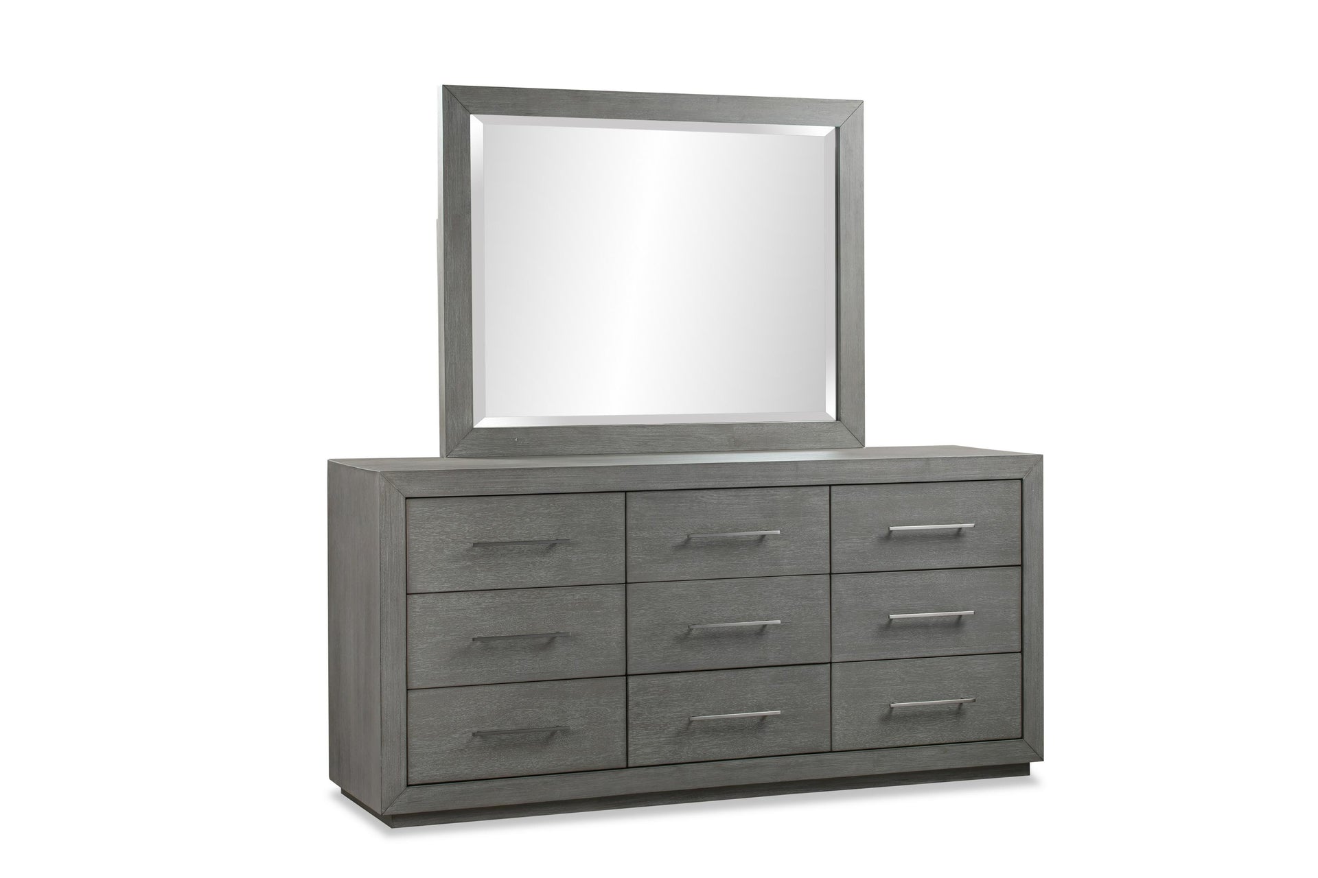Melbourne Beveled Glass Mirror in Mineral - What A Room