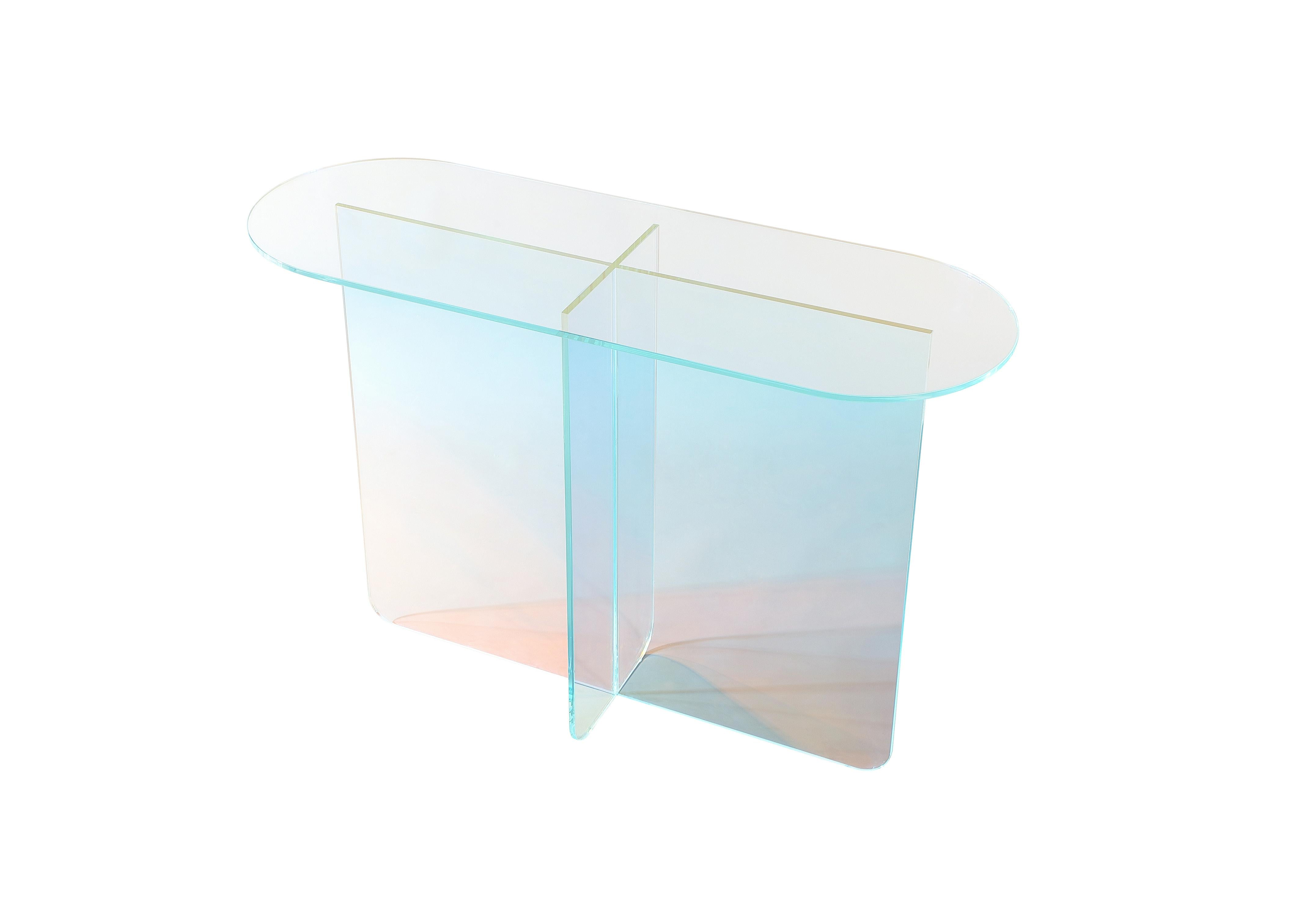 Fomo Console Table in Iridescent Glass - What A Room