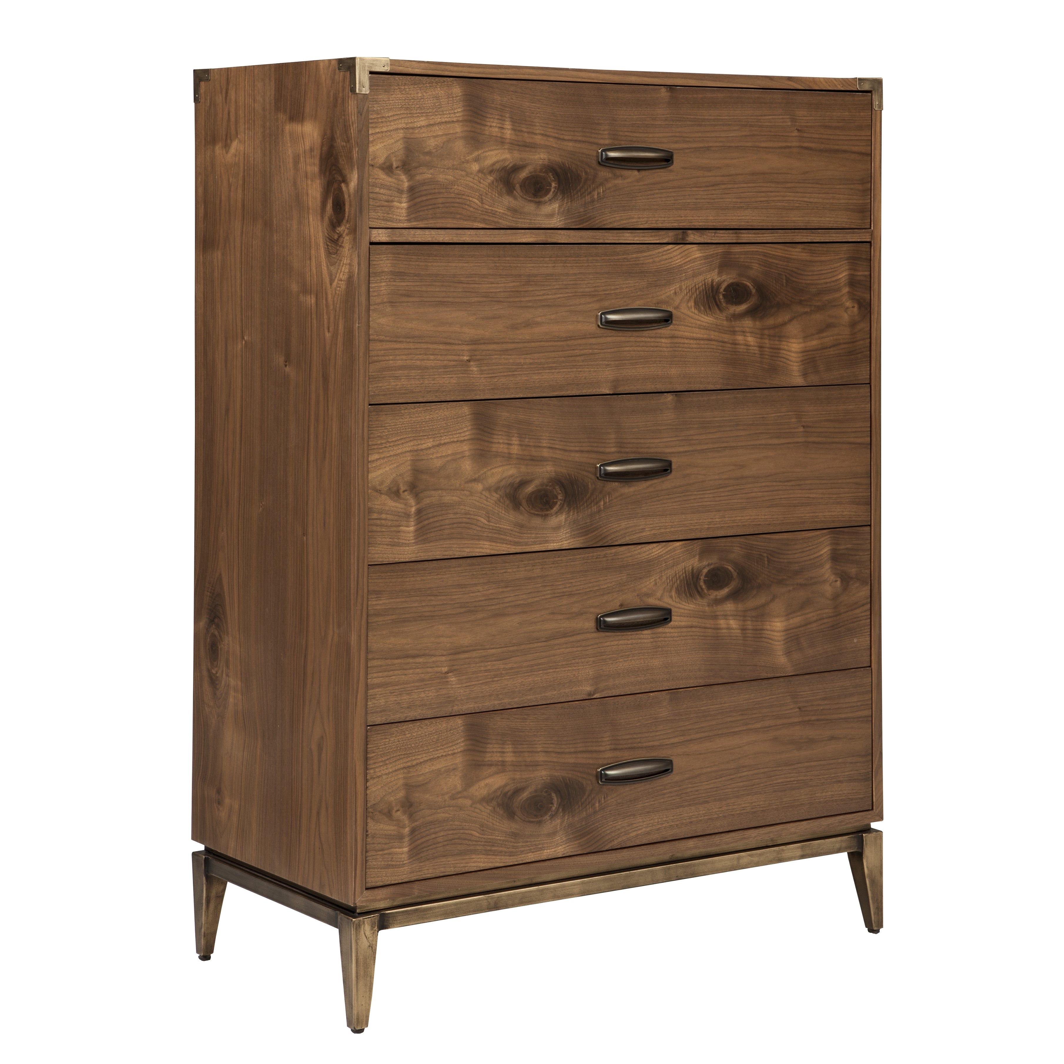 Adler Five Drawer Chest in Natural Walnut - What A Room