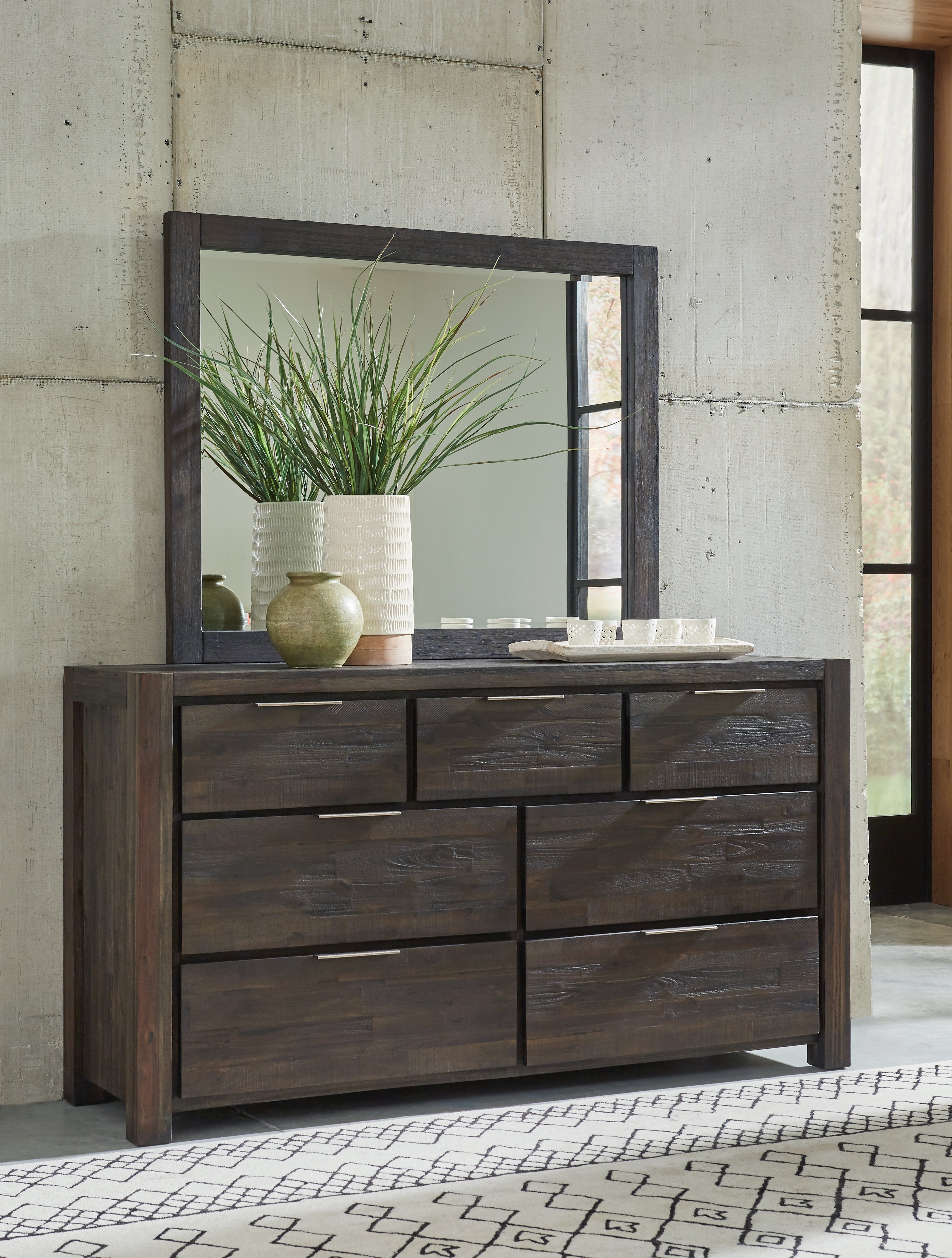 Savanna Seven Drawer Solid Wood Dresser in Coffee Bean - What A Room